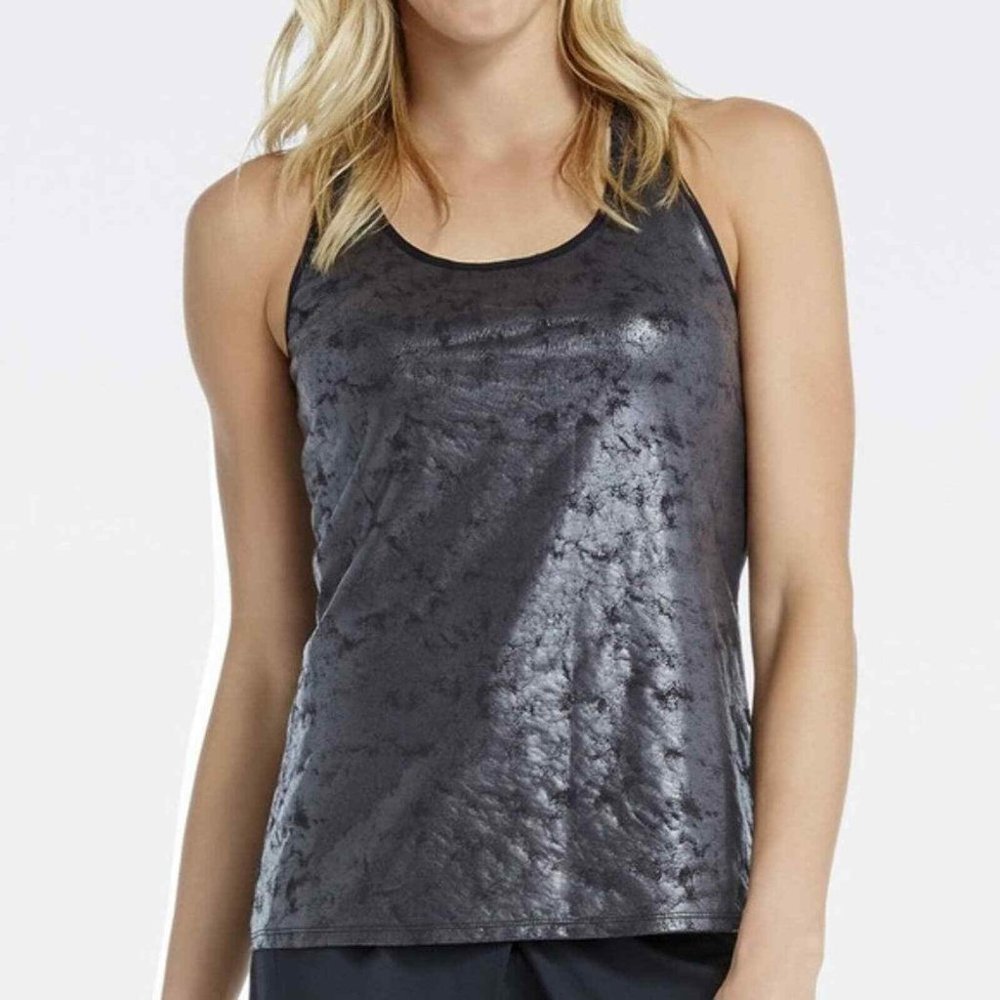 NWT FABLETICS Women's Eiffel Racerback Printed Tank Top